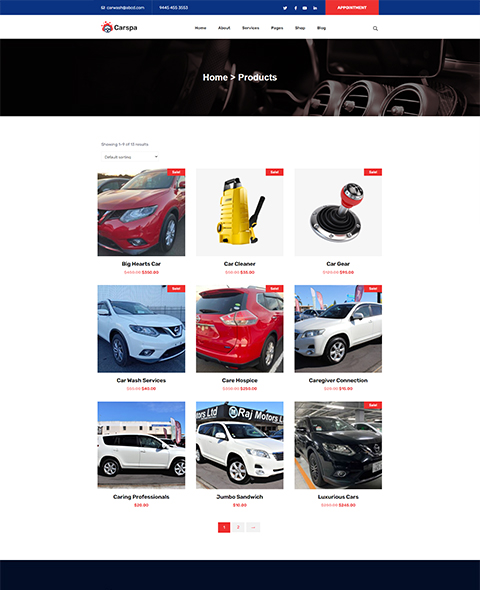 Motor Wash & Cleaning WordPress Theme