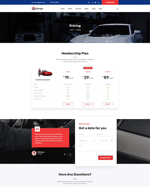 Motor Wash & Cleaning WordPress Theme