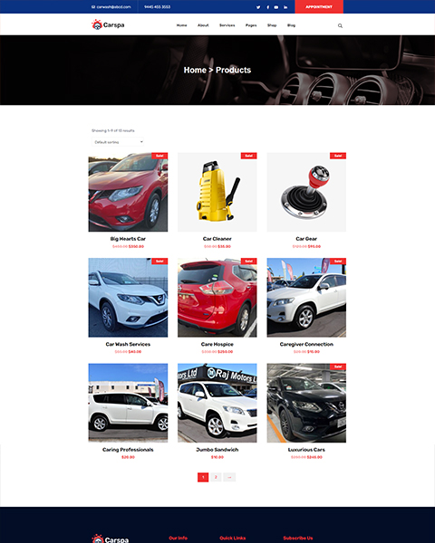 Motor Wash & Cleaning WordPress Theme